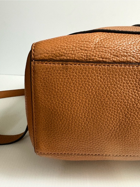 Tory Burch Bleker Cognac Pebbled Leather Backpack main image 8